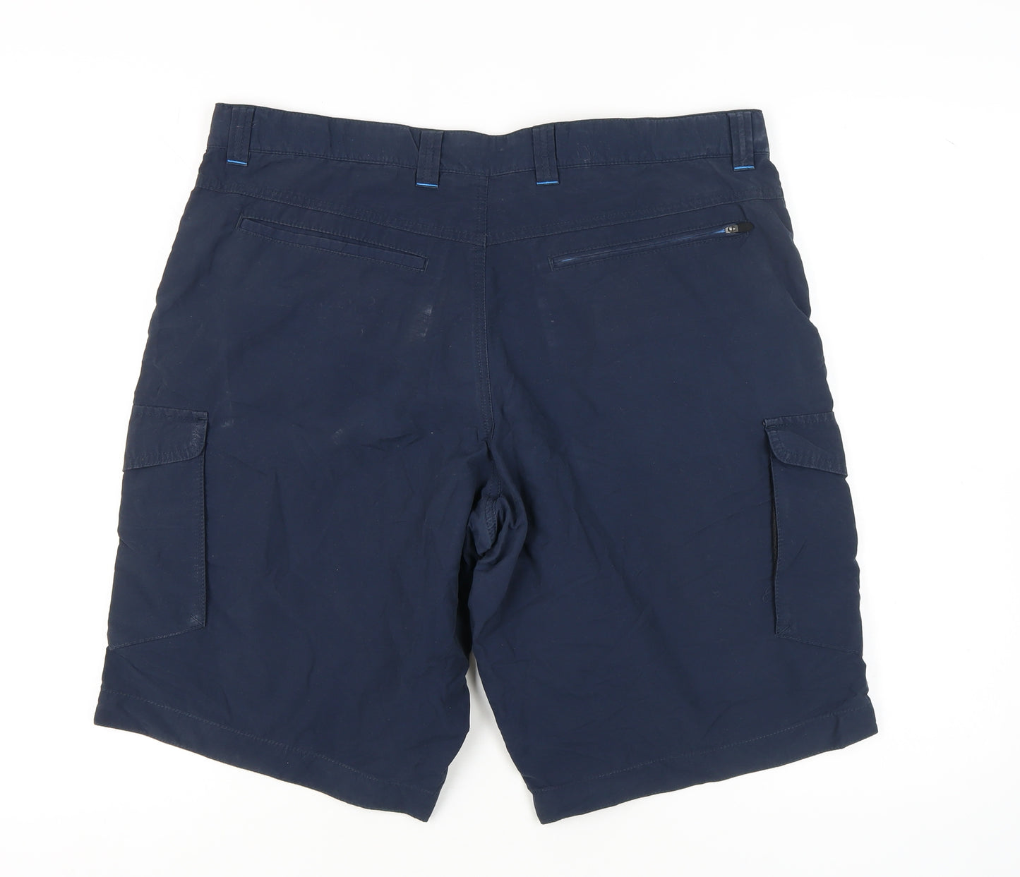 Marks and Spencer Men's Blue Cargo Shorts Size 38