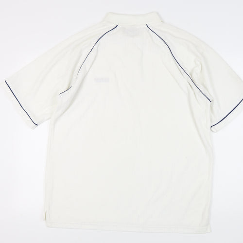 Giorgio Men’s White Polo Shirt L Short Sleeve Collared