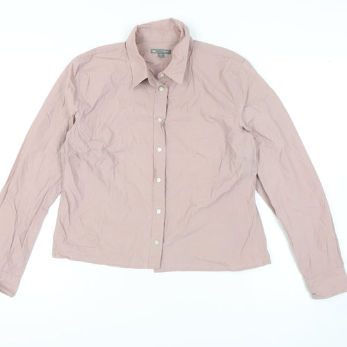 Gap Women's Pink Button-Up Shirt, L, Casual