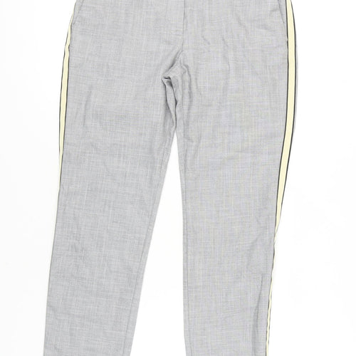 Zara Women's Grey Trousers, M, Straight Fit