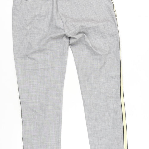 Zara Women's Grey Trousers, M, Straight Fit