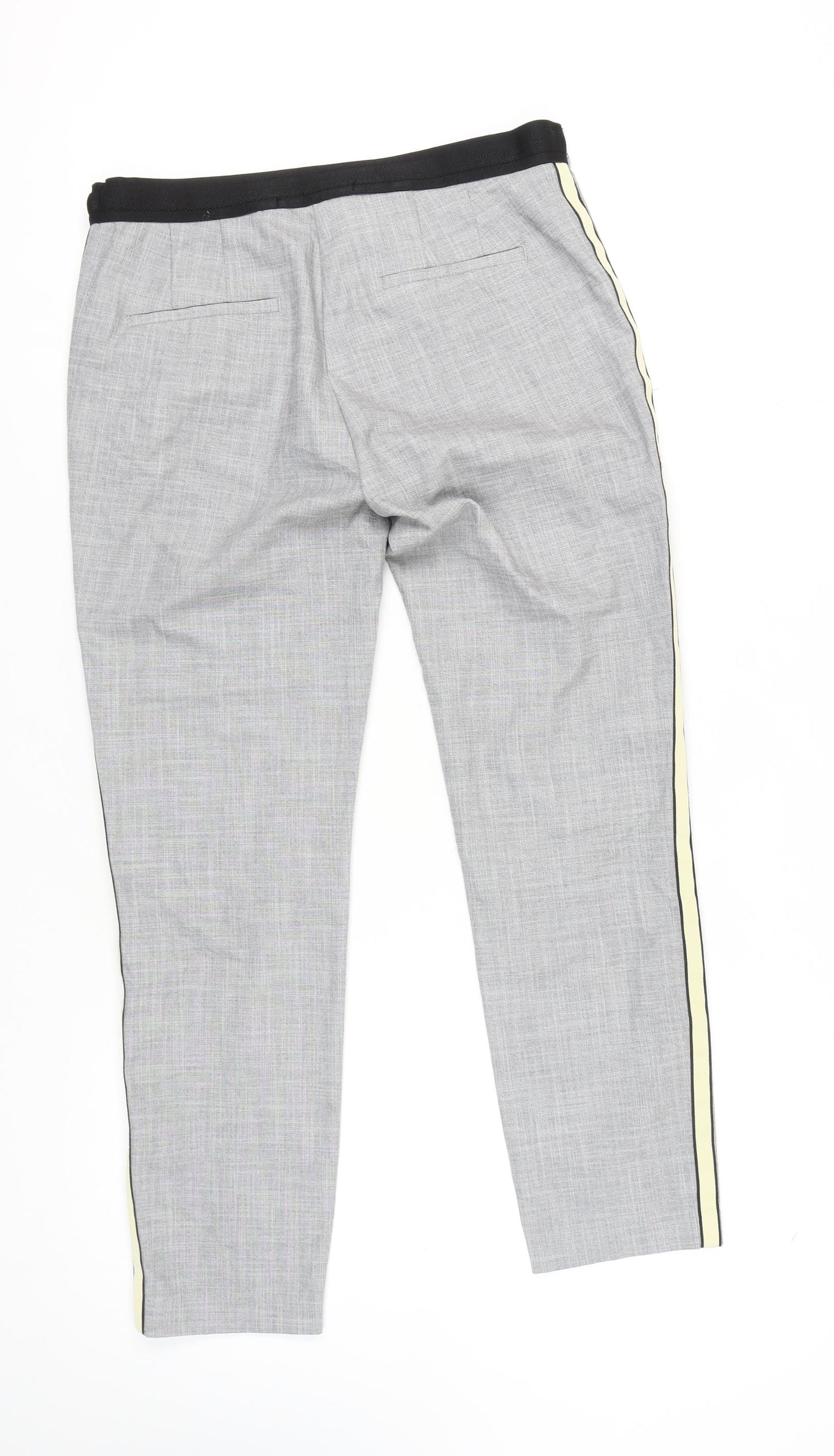 Zara Women's Grey Trousers, M, Straight Fit
