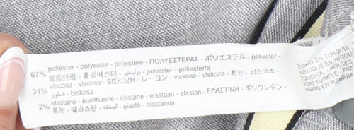 Zara Women's Grey Trousers, M, Straight Fit