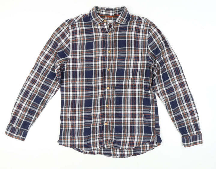 M&Co Men's Multicoloured Plaid Shirt Small