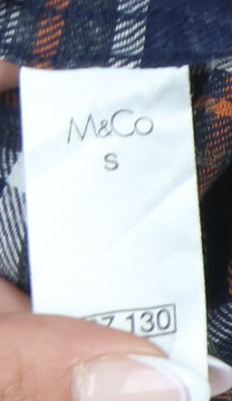 M&Co Men's Multicoloured Plaid Shirt Small