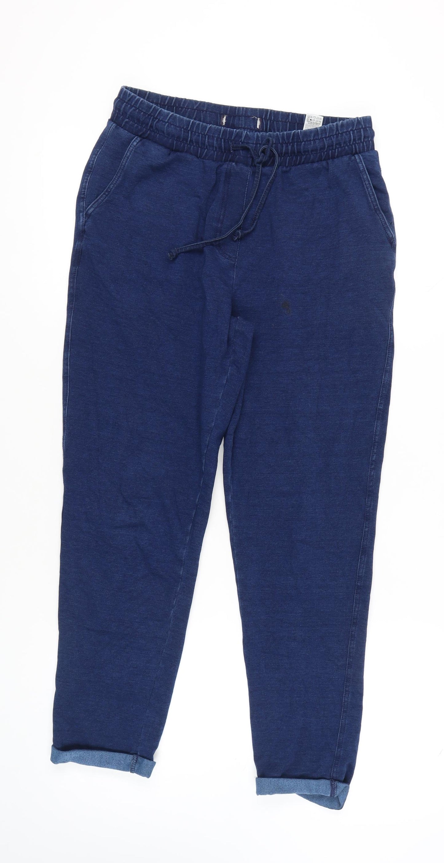 Marks and Spencer Women's Blue Jogger Trousers Size 12