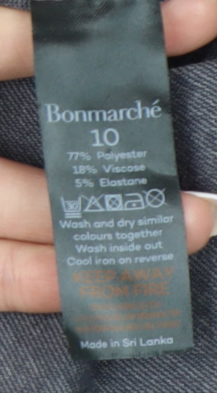 Bonmarché Women's Grey Jogger Trousers Size 10