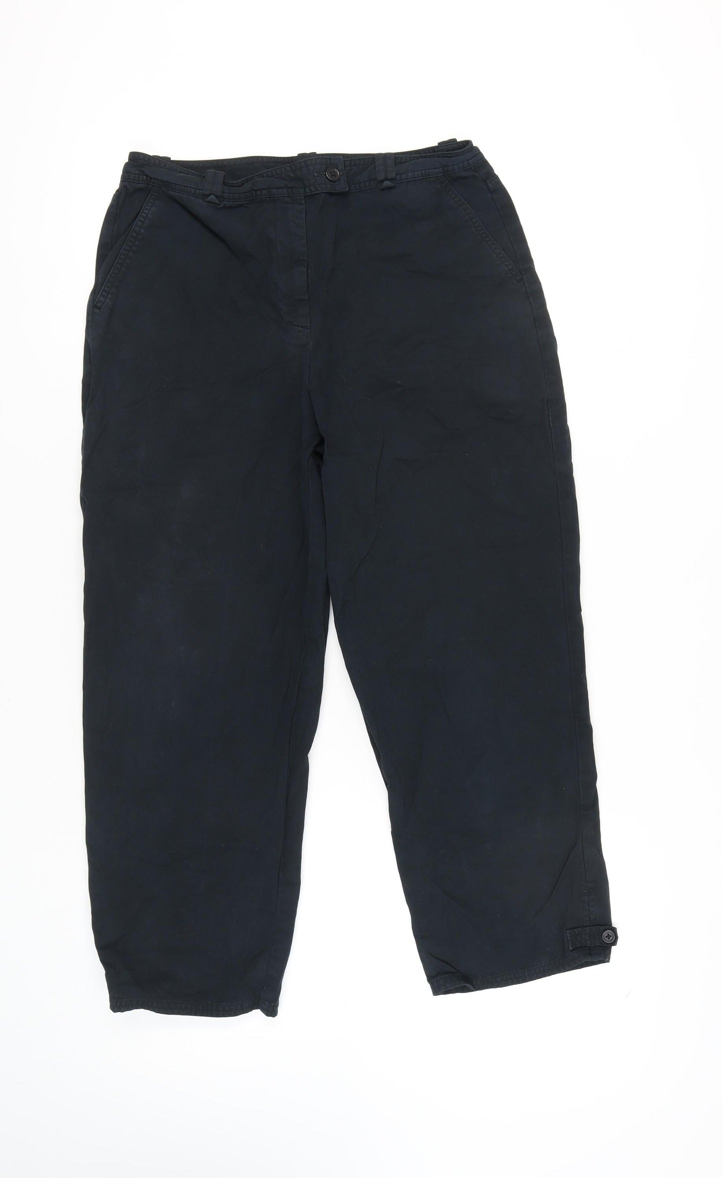 Talbots Women's Black Cotton Trousers Size 10