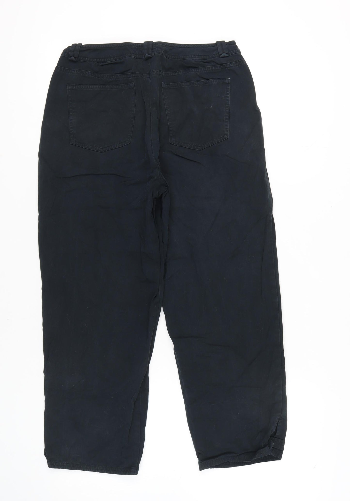 Talbots Women's Black Cotton Trousers Size 10