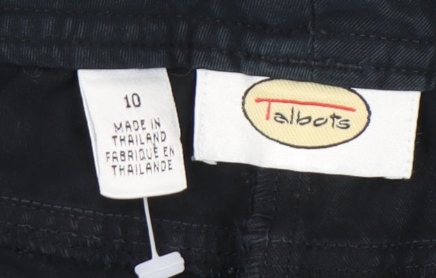 Talbots Women's Black Cotton Trousers Size 10