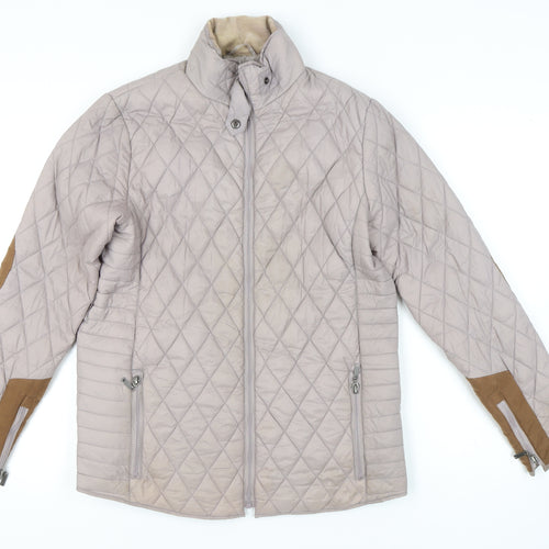 Søs Jensen Women's Beige Quilted Jacket L
