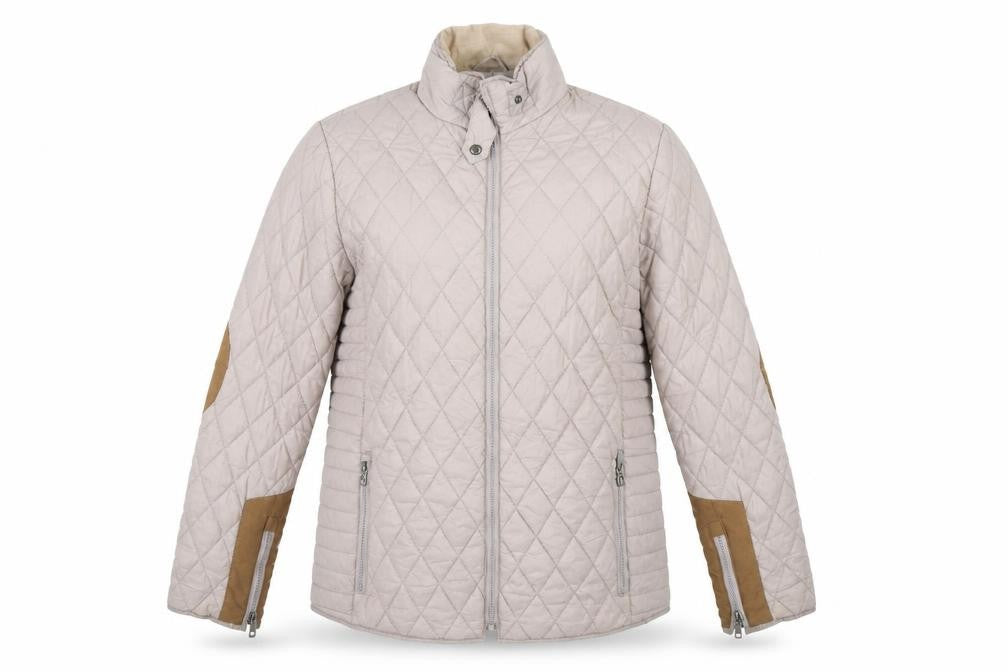 Søs Jensen Women's Beige Quilted Jacket L