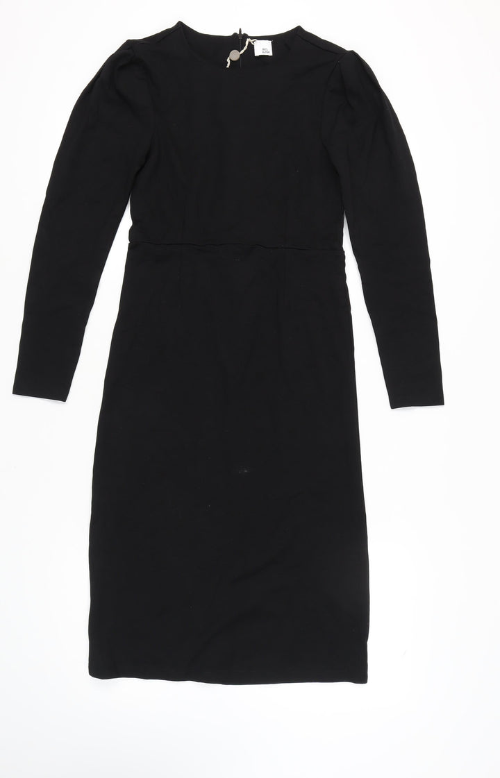 Iris & Ink Women’s Black Dress UK 12 Long Sleeve