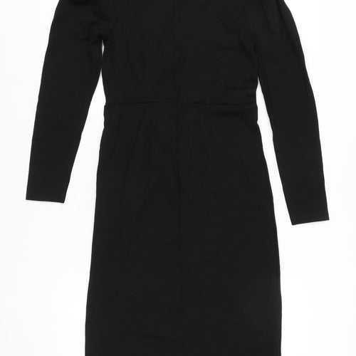 Iris & Ink Women’s Black Dress UK 12 Long Sleeve