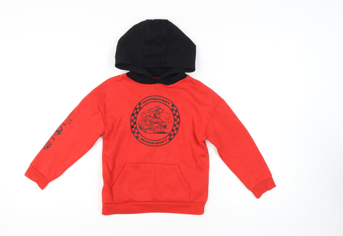 Mario Kart Boys Red Pullover Hoodie 7-8 Years