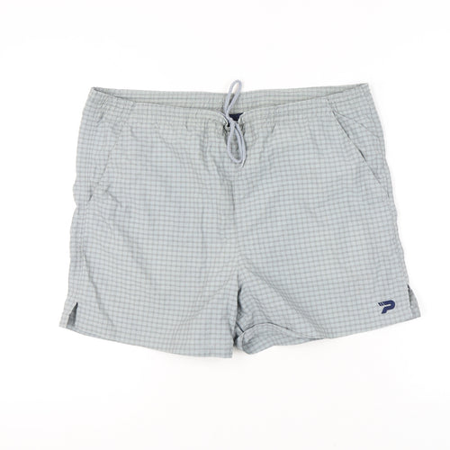 Patrick Men's Grey Check Swim Shorts L