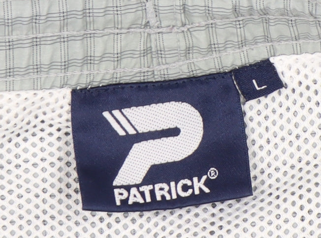 Patrick Men's Grey Check Swim Shorts L