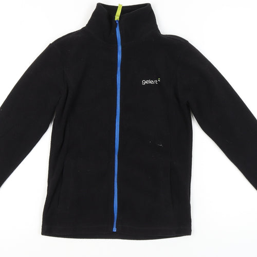 Gelert Boys' Black Fleece Jacket, Size 9-10, Full Zip Casual