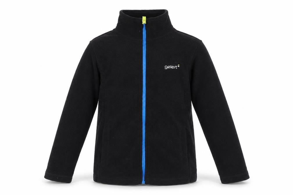 Gelert Boys' Black Fleece Jacket, Size 9-10, Full Zip Casual