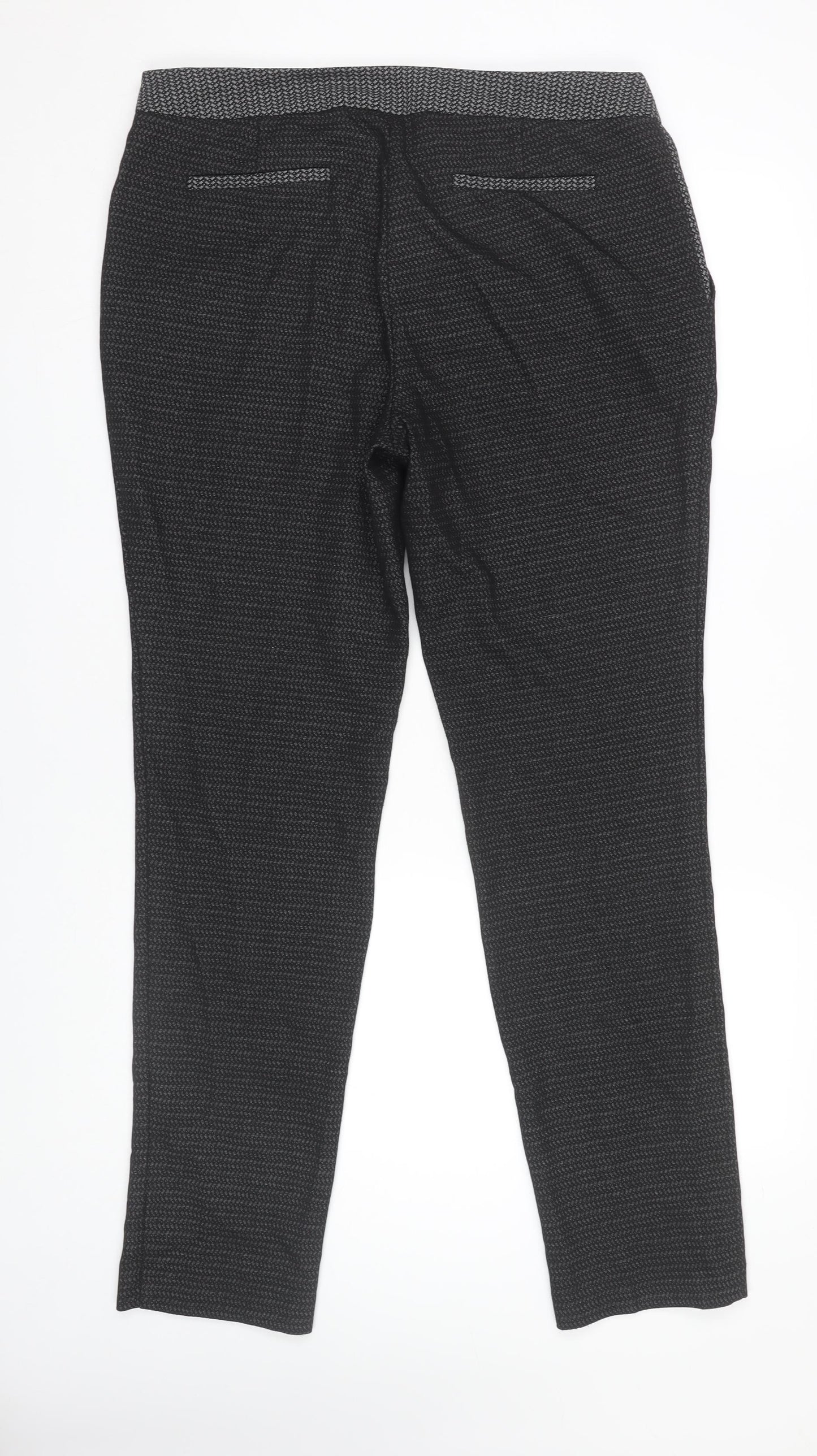 Next Women's Black Trousers Size 14 Long Tailored