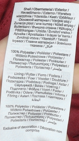 ADPT Women's Red Parka Jacket, M, Hooded, Casual