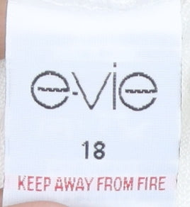 Evie Women's White Blazer Size 18 Classic 3/4 Sleeve