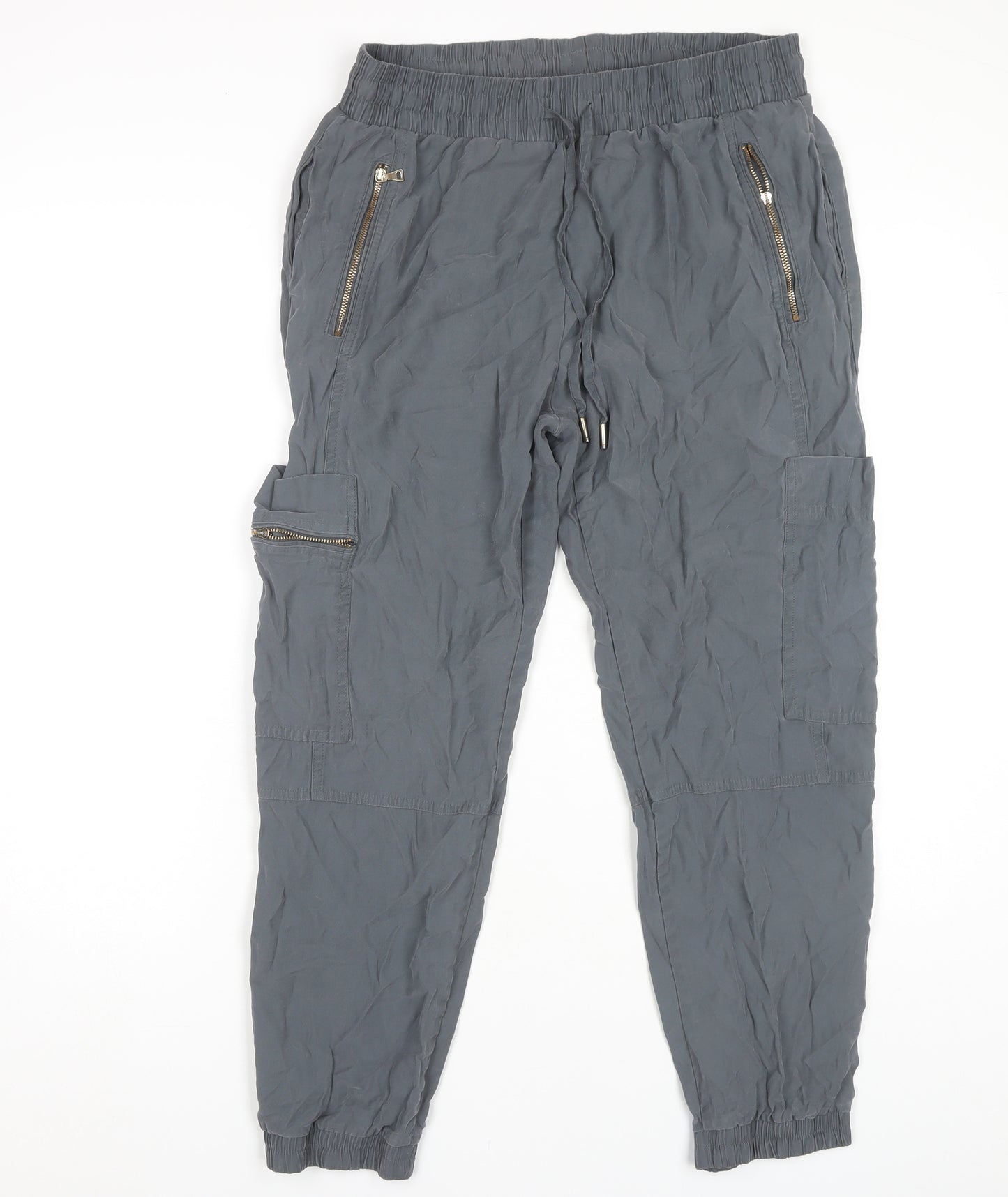 Marks and Spencer Women's Grey Jogger Trousers - Size 16