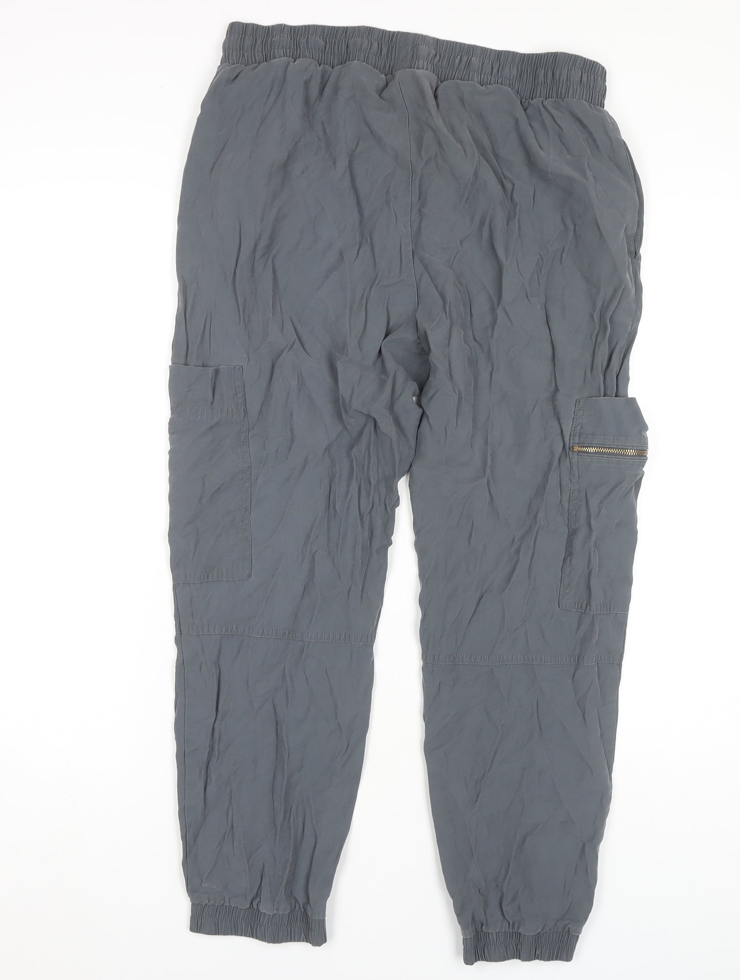 Marks and Spencer Women's Grey Jogger Trousers - Size 16