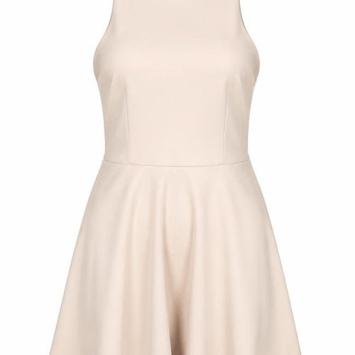 AX Paris Women's Beige Sleeveless Dress, Size 12