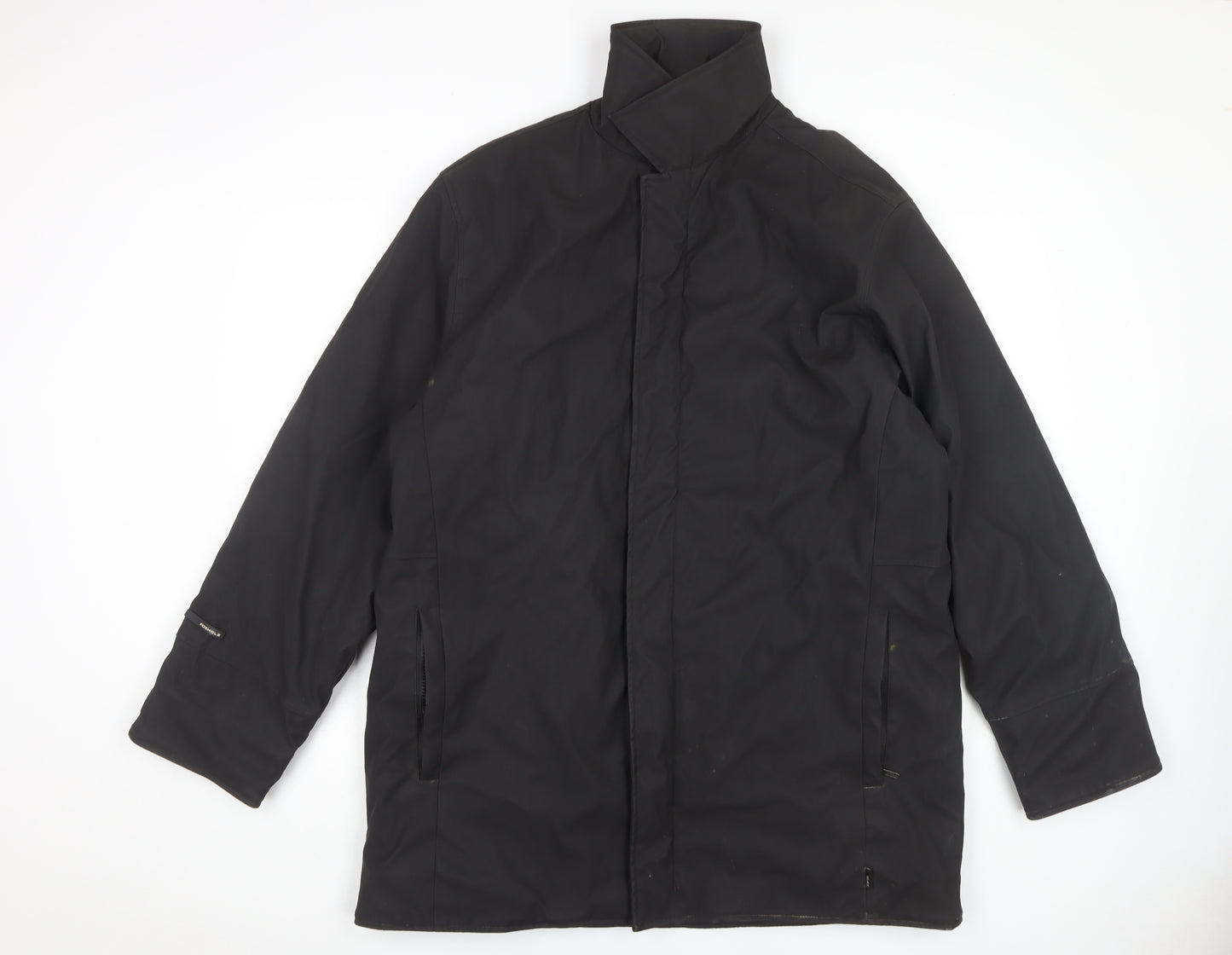 Foxhole Men's Black XL Mid-Length PVC Jacket