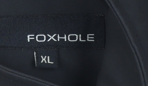 Foxhole Men's Black XL Mid-Length PVC Jacket