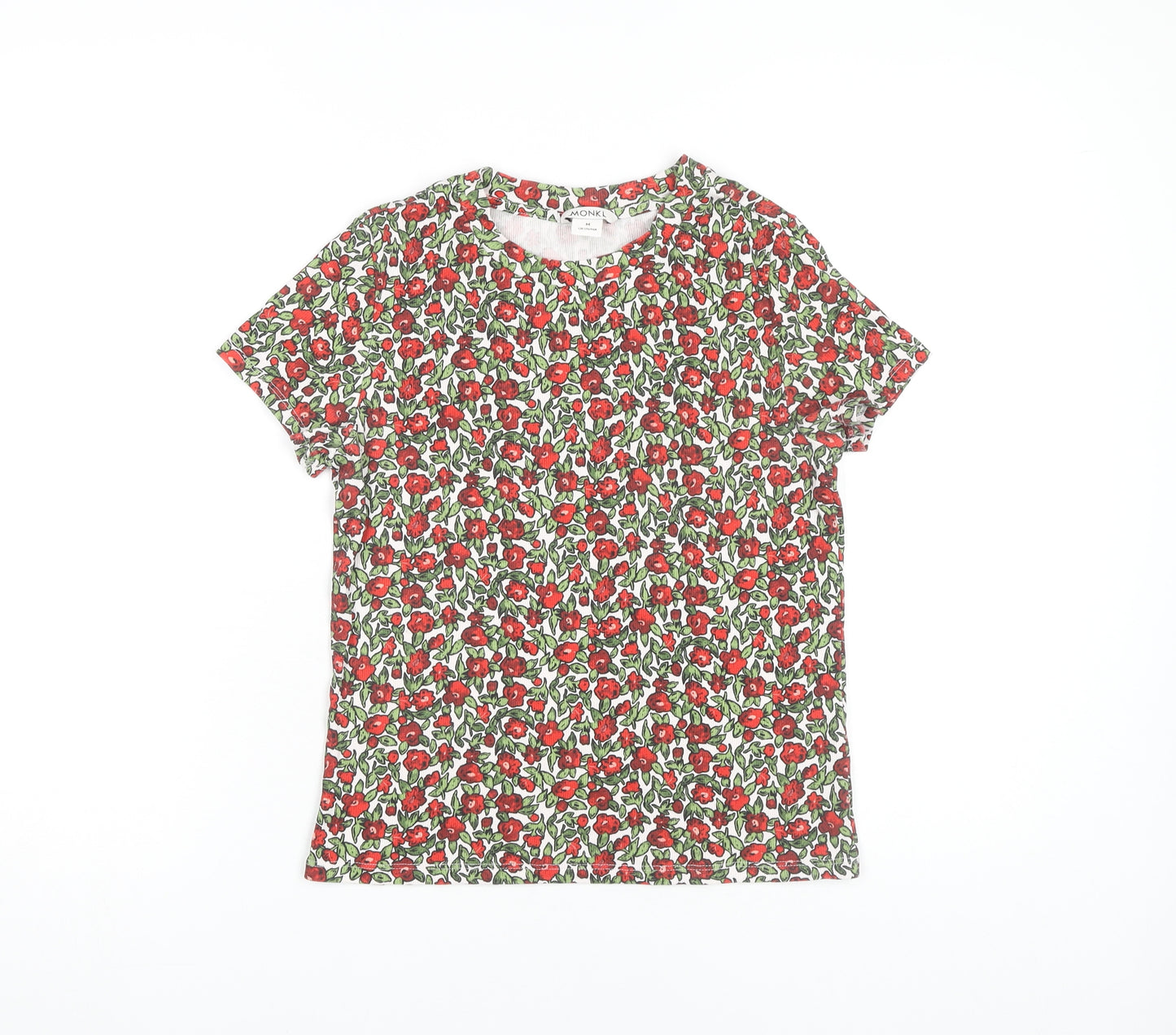 Monki Women's Multicoloured Floral T-Shirt - Medium