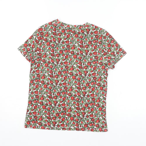 Monki Women's Multicoloured Floral T-Shirt - Medium