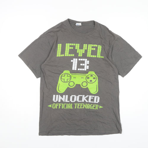 Port & Company Teens Grey Medium Gaming T-Shirt