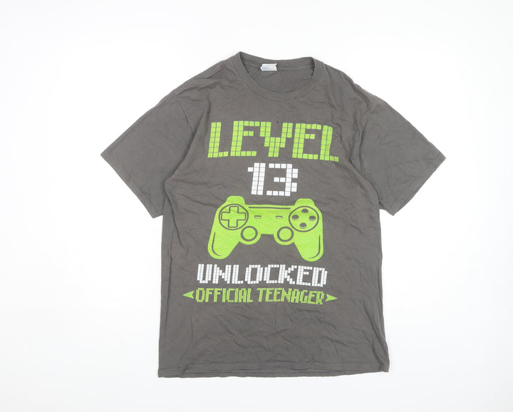 Port & Company Teens Grey Medium Gaming T-Shirt