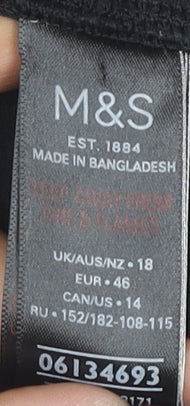 Marks & Spencer Women's Black Leggings Size 18