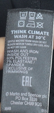 Marks & Spencer Women's Black Leggings Size 18