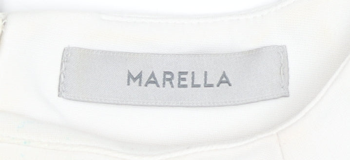 Marella Women's Black Colourblock Shift Dress Size 12