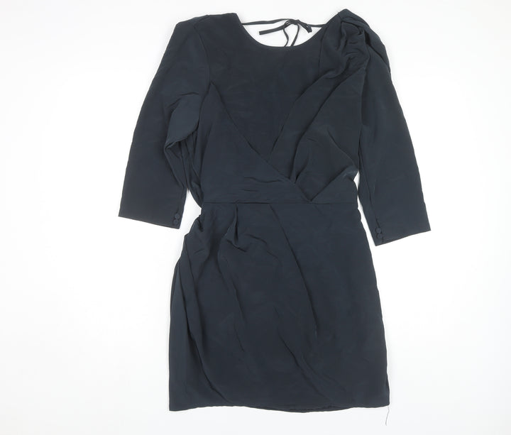 ASOS Women's Black Dress, Size 12, Scoop Neck