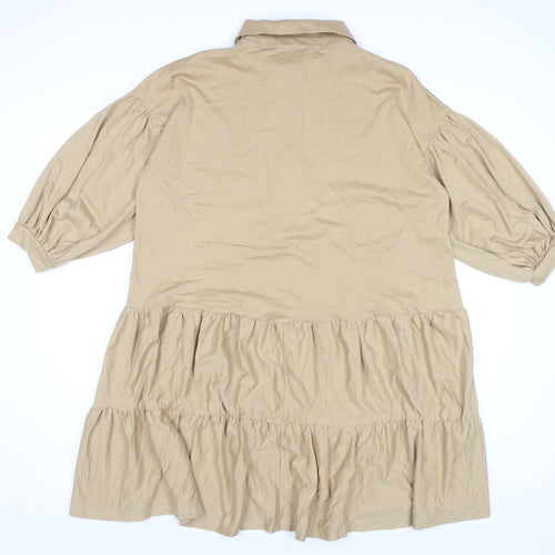 ASOS DESIGN Beige 8 A-Line Women's Casual Dress