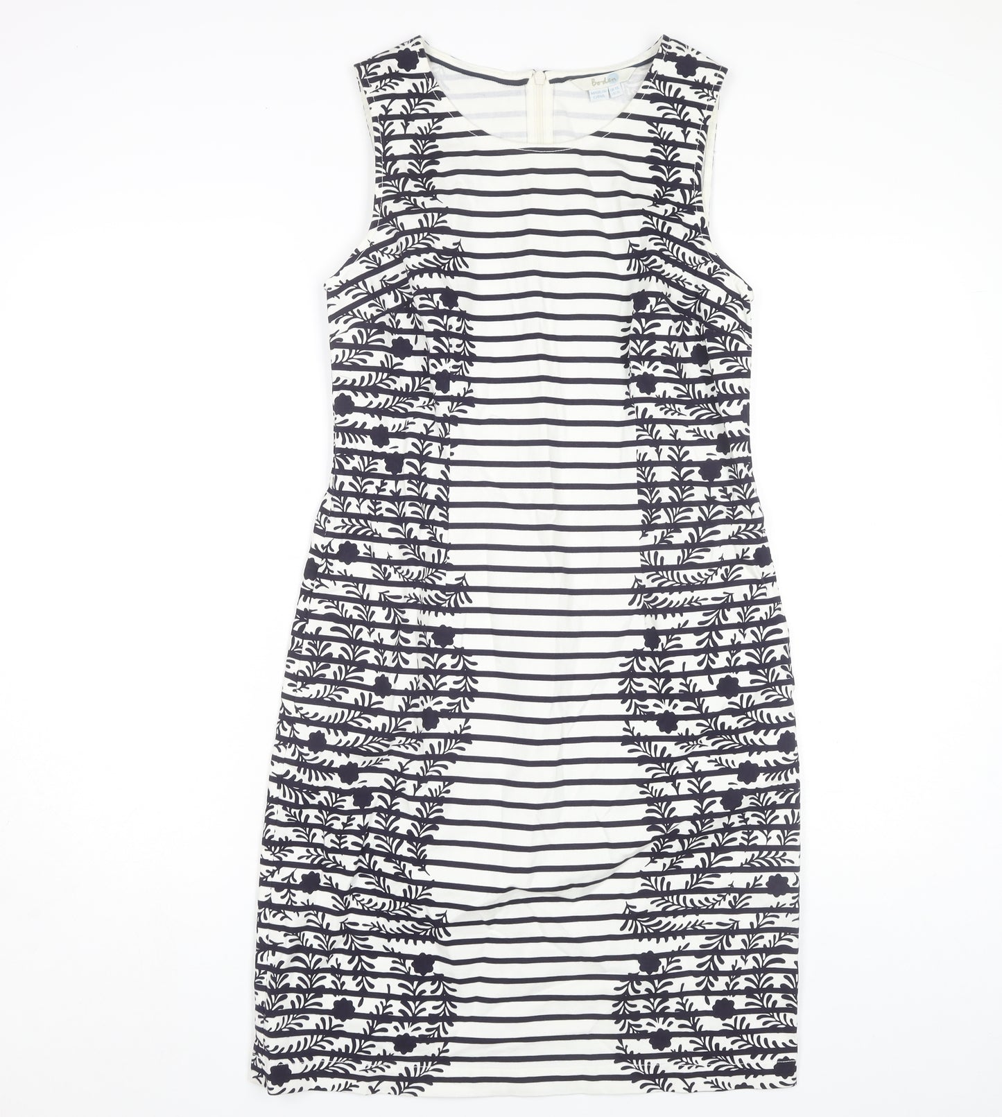 Boden Women's Multicoloured Striped Shift Dress Size 10