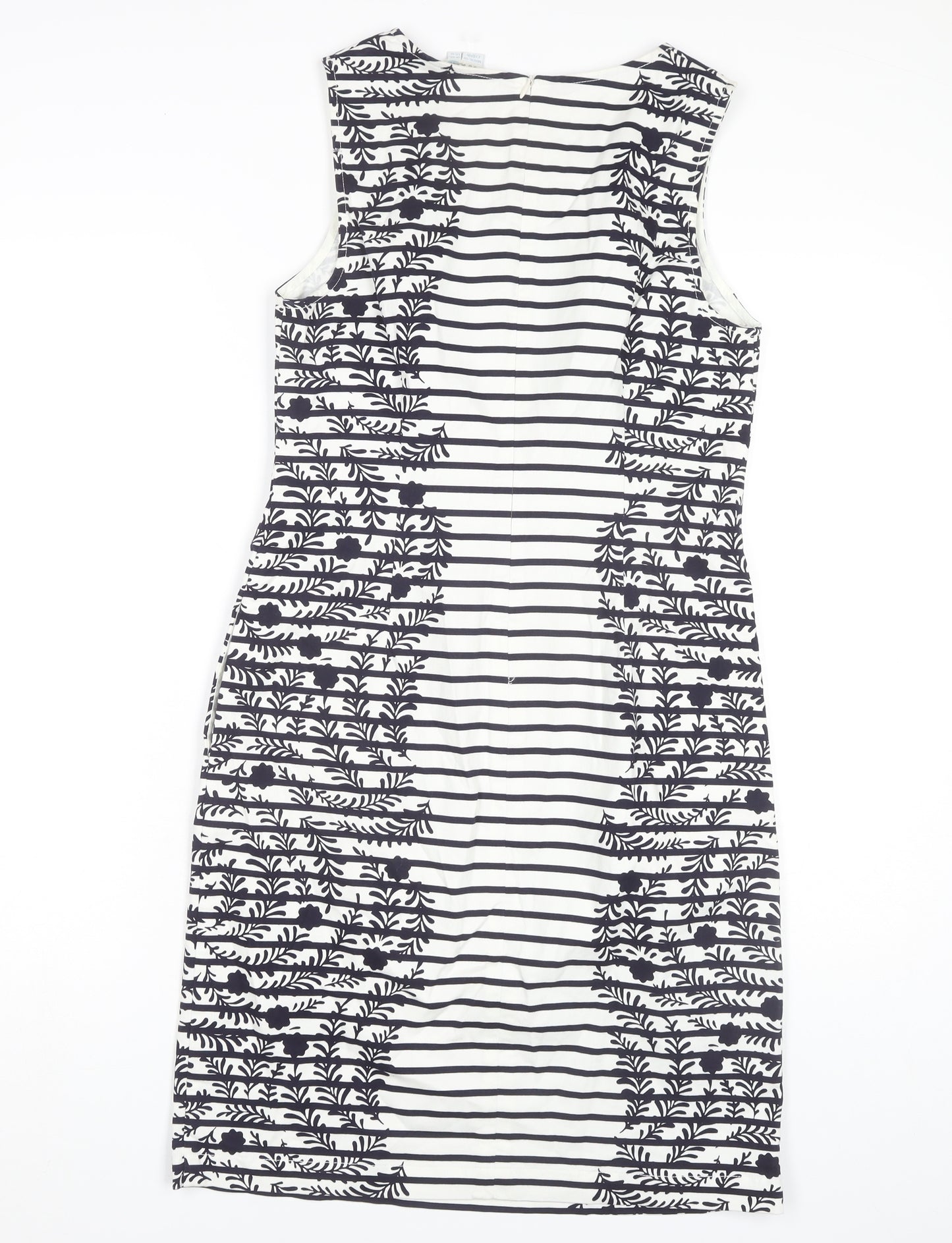 Boden Women's Multicoloured Striped Shift Dress Size 10