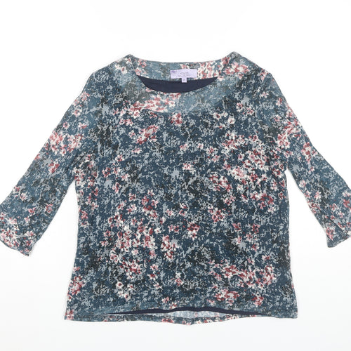 Honor Millburn Women's Floral Blouse, Size 12, Multicoloured