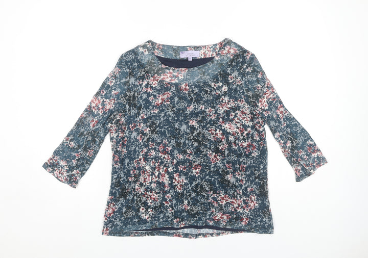 Honor Millburn Women's Floral Blouse, Size 12, Multicoloured