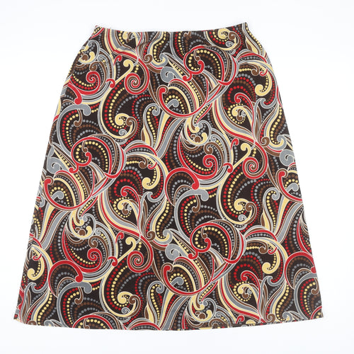 Kim & Co. Women's Multicoloured A-Line Skirt Size L