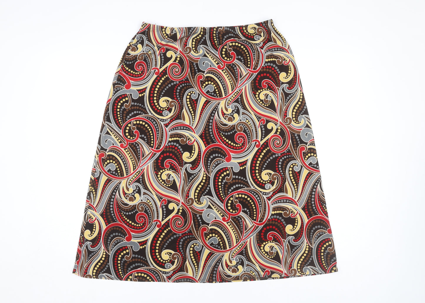 Kim & Co. Women's Multicoloured A-Line Skirt Size L