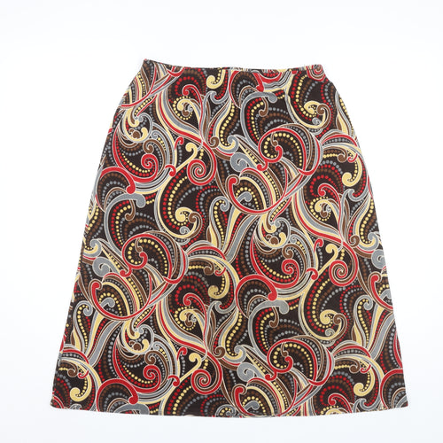 Kim & Co. Women's Multicoloured A-Line Skirt Size L