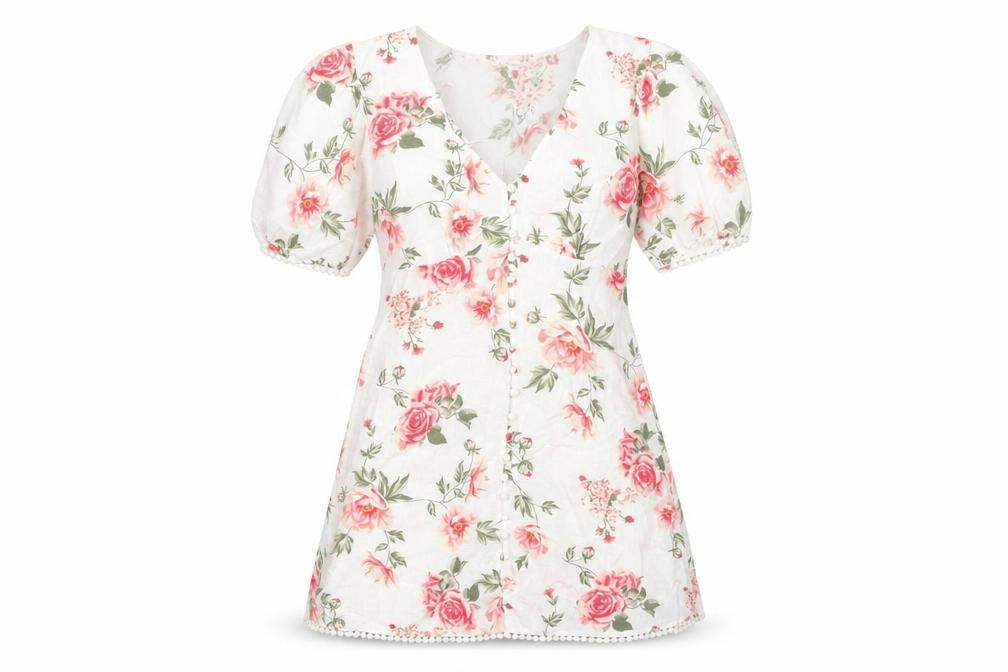 Zara Women's Multicoloured Floral Casual Dress XS