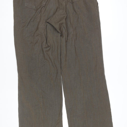 Next Women's Brown Straight Trousers Size 18