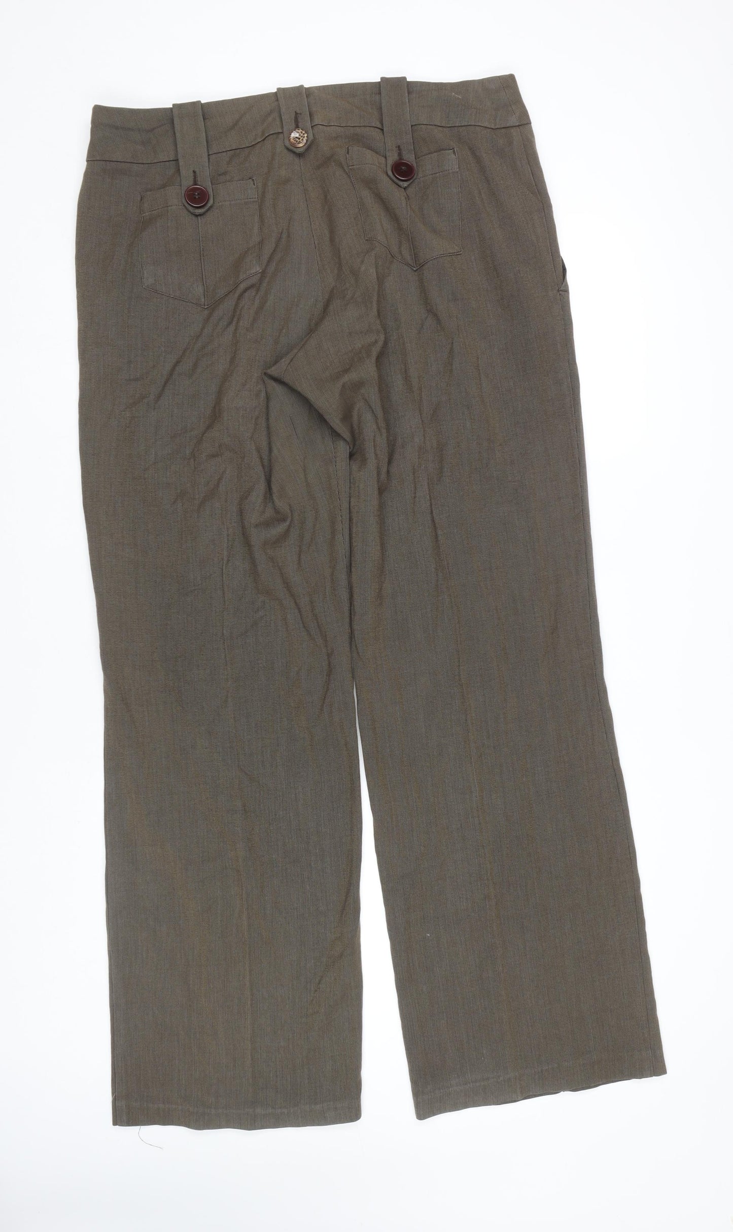 Next Women's Brown Straight Trousers Size 18